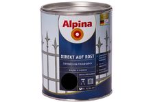 Аlpina Direkt A Rost Эмаль алк 0,7 л "на ржавчину" RAL 9005 черная (4/36)