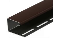 DOCKE J-профиль шоколад для сайдинга/соффитов 15мм PREMIUM 3м
