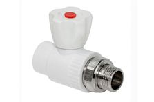 Кран шаровой (полипропилен) для радиатора прямой 20х1/2" (60/10)