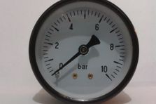 Манометр аксиальный 1/4", 10 бар СТМ (TIM) (гориз.)