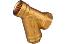 Фильтр косой сетчатый 1/2" ВР/ВР (ДУ15 желт.)