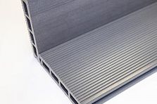 Террасная доска Вельвет гладкий графит 140*25*3000 АБСОЛЮТ