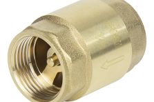Клапан обратный 1/2" с латунным штоком TEBO