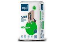 Bergauf Mosaik клей белый для мозайки и прозрачной плитки 25 кг(56)