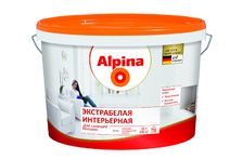 Краска ВД инт.5л. экстрабелая Alpina бел.мат.