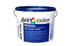 Краска влагостойкая для ванной и кухни полуматовая "Дек Color" ДЕК4100 (10л/16,2кг)