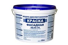 Краска фасадная для наружных и внутренних работ ВД-АК-100 (10л/15,3кг) БАЗА 3