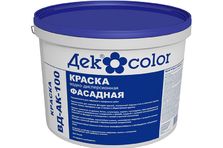 Краска фасадная для наружных и внутренних работ ВД-АК-100 (5л/7,6кг)