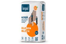 Bergauf Kleben Block 25кг кладочная смесь для ячеестых блоков